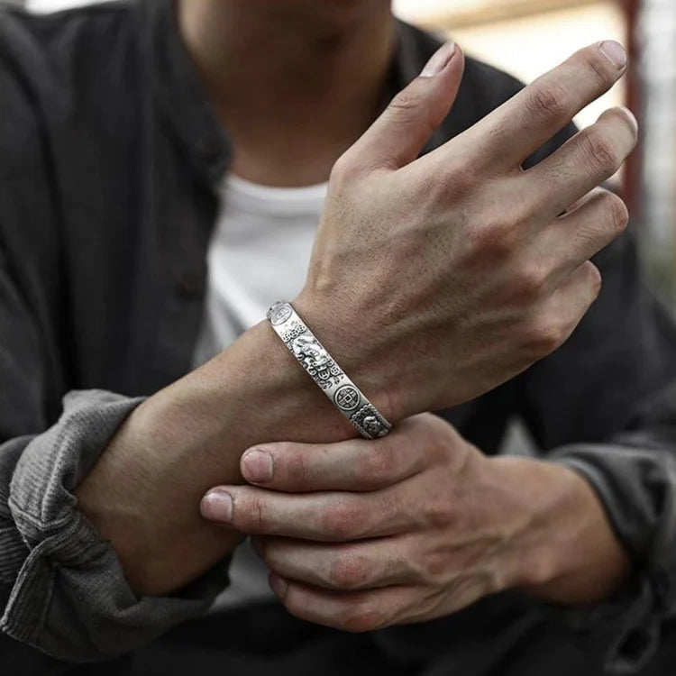 Bracelete Pixiu - Prata Original 925