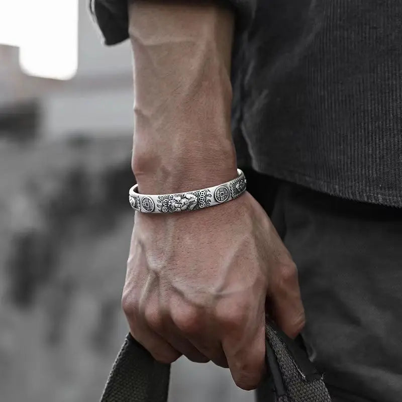 Bracelete Pixiu - Prata Original 925
